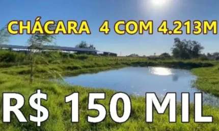 [97211]  CHÁCARA Nº 4 COM QUATRO AÇUDES, POMAR, VEGETAIS E FIBRA ÓTICA EM SANTO ANTÔNIO DA PATRULHA