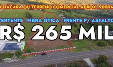[95696]  CHÁCARA OU TERRENO COMERCIAL, INDUSTRIAL OU RESIDENCIAL EM SANTO ANTÔNIO DA PATRULHA