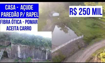 [124729 ] CHÁCARA EM SANTO ANTÔNIO DA PATRULHA RS 1,13HA  CASA  POMAR AÇUDE COM PEIXES FIBRA ÓTICA E PAREDÃO P/ RAPEL