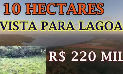 [85961]  SÍTIO COM VISTA PARA LAGOA EM SANTO ANTÔNIO DA PATRULHA COM 10 HECTARES