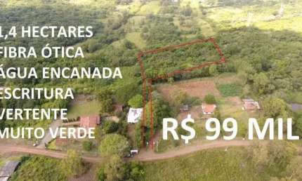 [113767]  - CHÁCARA COM 1,75 HA, FIBRA ÓTICA VERTENTE MATERIAL PARA CONSTRUÇÃO VISTA P/ LAGOA
