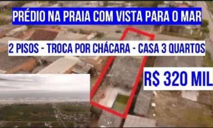 [123273]   PRÉDIO COMERCIAL OU RESIDENCIAL  PISCINA VISTA PARA O MAR ACEITA CHÁCARA