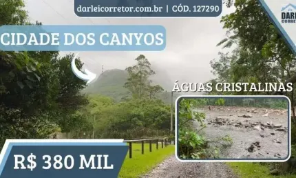 [127290] MINI CHACRINHA NOS CANYONS COM RIO DE ÁGUAS CRISTALINAS EM PRAIA GRANDE, SANTA CATARINA