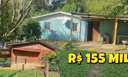 [564]IMÓVEL RURAL EM TAQUARA COM ESCRITURA REGISTRADA, 2 CASAS,LUZ, ÁGUA, TODA CERCADA