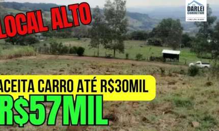 [481]MINI CHACRINHA EM GLORINHA RS COM LUZ, LOCAL ALTO, NÃO ALAGA, 34X100M