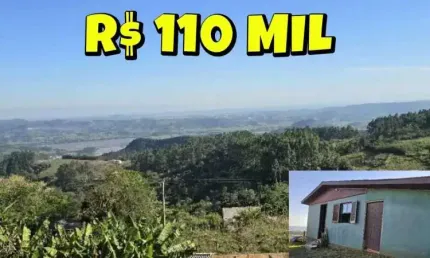[606] CHÁCARA EM SANTO ANTÔNIO DA PATRULHA COM CASA, POMAR, LINDA VISTA NA LOCALIDADE CANTA GALO
