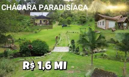 [626] SÍTIO COM 6,1 HECTARES, CACHOEIRA, TRÊS AÇUDES, POMAR, VERTENTE, QUIOSQUE, CASA, GALPÃO SOCIAL E MUITO MAIS