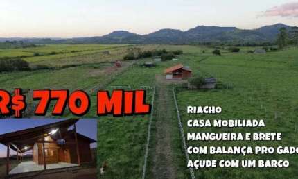 [749] CABANHA EM SANTO ANTÔNIO DA PATRULHA, NA LOCALIDADE DE PORTO RAMOS, 7,5HA COM ESCRITURA