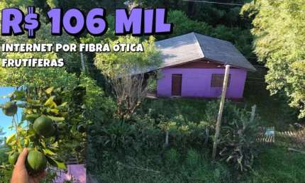 [482]MINI CHACRINHA EM SANTO ANTONIO  COM CASA DE ALVENARIA, POMAR, LUZ, FIBRA ÓTICA E ÁGUA ENCANADA