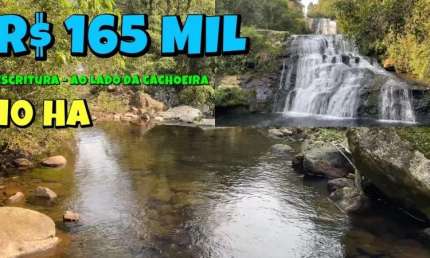 [797] CHÁCARA NO RIOZINHO COM CACHOEIRA 10 HECTARES R$ 165 MIL