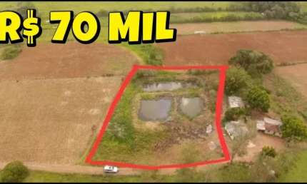 [723] TERRENO NO CARAÁ 4400M² 3 AÇUDES, LUZ, FIBRA ÓTICA E ÁGUA ENCANADA, ACEITA CARRO