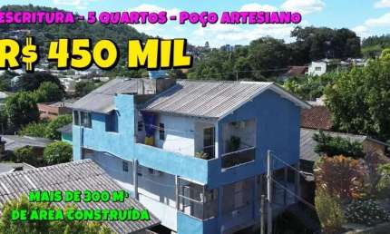[823] SOBRADO EM PAROBÉ 5 QUARTOS 4 BANHEIROS, TROCA POR CASA MENOR VALOR