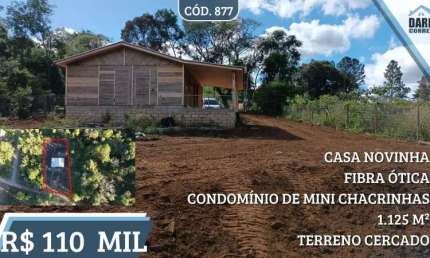 [877] MINI CHACRINHA EM CONDOMÍNIO EM TAQUARA CASA, LUZ, ÁGUA, INTERNET