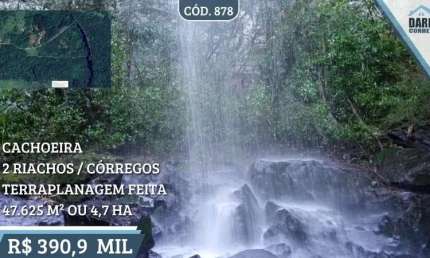 [878] CHÁCARA EM IGREJINHA 4,7 HA COM CASCATA, 2 RIACHOS, COM ESCRITURA