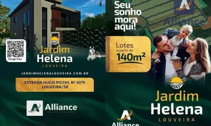 Terreno à venda, 140 m² por r$ 170.000 - jardim helena - santo antônio - louveira/sp