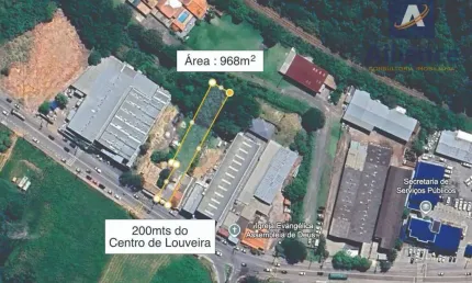 Terreno à venda, 968 m² por r$ 1.200.000 - leitão - louveira/sp