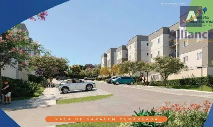 Apartamento com 2 dormitórios à venda, 47 m² por R$ 330.000 - Santo Antônio - Louveira/SP