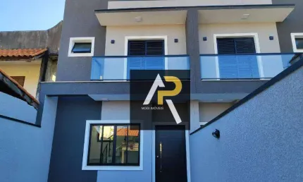 Sobrado novo a venda com 3 quartos sendo 1 suíte 107 m² no Mogi Moderno - Mogi das Cruzes/SP