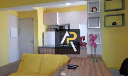 Apartamento mobiliado com 1 quarto e varanda gourmet a venda 44 m² no Residencial Premium Home Flex, Jardim Armênia - Mogi das Cruzes/SP