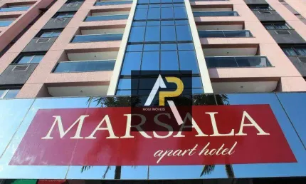 Apartamento mobiliado de 1 quarto 47 m² no Marsala Apart Hotel, Parque Monte Líbano - Mogi das Cruzes/SP