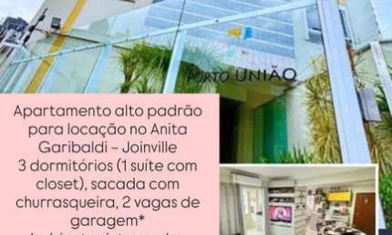 Apartamento com 3 quartos para alugar na Rua Porto União, 3210, Anita Garibaldi, Joinville