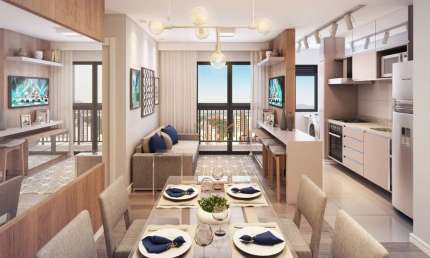 Apartamento com 1 quarto à venda na Rua Monsenhor Ivo Zanlorenzi, Ecoville, Curitiba por R$ 427.000