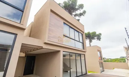 Casa em condomínio fechado com 3 quartos à venda na rua joão batista franceschini, santa felicidade, curitiba por r$ 859.000