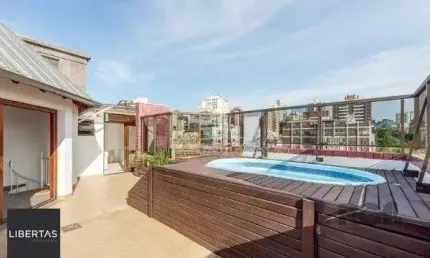 Cobertura no bairro Petrópolis de 2 dormitórios 2 vagas e piscina