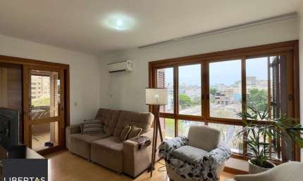 APARTAMENTO MOBILIADO DE 96M² COM 3 DORMITÓRIOS, SUÍTE E VAGA DE GARAGEM NO MENINO DEUS
