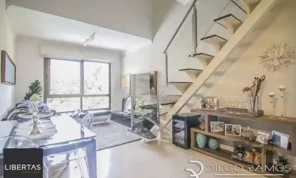 Cobertura à venda com 1 quarto 102 m²  Mobiliado Alto Padrão Rua Dario Pederneiras, Petrópolis, Porto Alegre