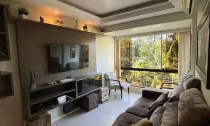 Apartamento mobiliado, 3 quartos, 1 vaga escriturada, elevador, infra - alto petrópolis