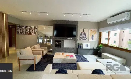 Vende-se luxuoso apartamento 3 quartos com suíte, 2 vagas, com churrasqueira e hidro - 148m² -  petrópolis