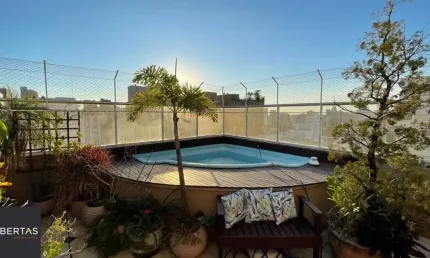 Cobertura duplex com piscina privativa, lareira e vista exclusiva