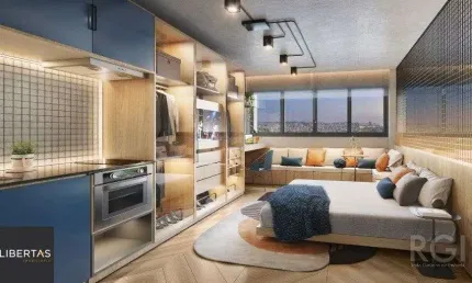 Loft com 27,69m² localizado na Rua José do Patrocínio, próximo a todos os recursos da Cidade Baixa
