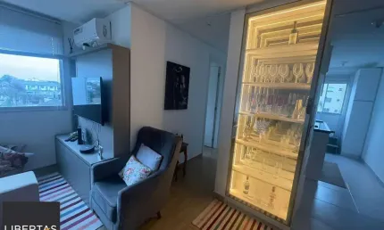 Apartamento mobiliado de 2 quartos condomínio com infraestrutura completa