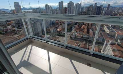 Apartamento com 1 quarto à venda na Rua Vergueiro Steidel, 0, Embaré, Santos