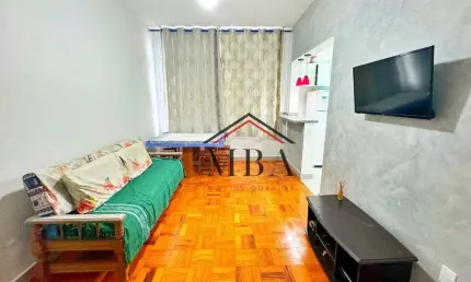 Oportunidade no centro de guarujá - apartamento com 2 dormitórios à venda, 45 m² por r$ 350.000 - praia das pitangueiras - guarujá/sp