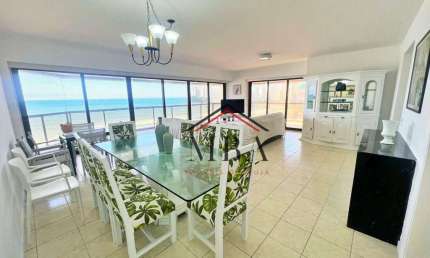 LOCAÇÃO ANUAL FRENTE MAR - Apartamento com 4 dormitórios para alugar, 200 m² por R$ 10.500/mês - Praia das Astúrias - Guarujá/SP