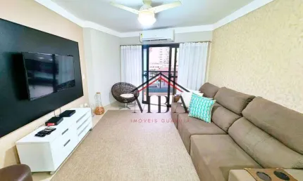 LOCAÇÃO ANUAL - Apartamento REFORMADO com 4 dormitórios para alugar, 150 m² por R$ 6.500/mês - Praia das Pitangueiras - Guarujá/SP