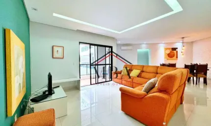 LOCAÇÃO ANUAL - Apartamento REFORMADO com 4 dormitórios para alugar, 132 m² por R$ 6.500/mês - Praia das Pitangueiras - Guarujá/SP