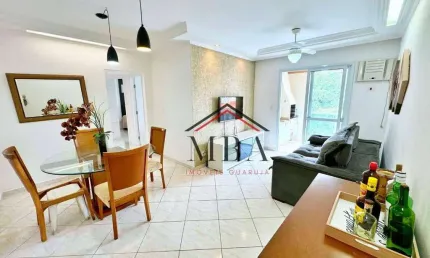 LOCAÇÃO ANUAL BEIRA MAR - Apartamento com 3 dormitórios para alugar, 89 m² por R$ 5.500/mês - Praia das Astúrias - Guarujá/SP