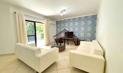 LOCAÇÃO ANUAL - Apartamento com 4 dormitórios para alugar, 132 m² por R$ 6.500/mês - Praia das Pitangueiras - Guarujá/SP