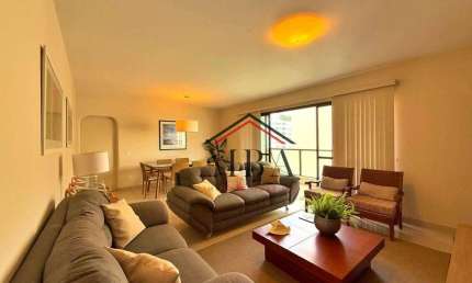 LOCAÇÃO ANUAL ALTO PADRÃO - Apartamento REFORMADO com 3 dormitórios para alugar, 148 m² por R$ 6.500/mês - Praia das Pitangueiras - Guarujá/SP
