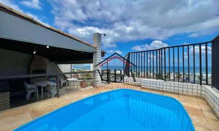 LOCAÇÃO ANUAL - Cobertura com 3 dormitórios para alugar, 178 m² por R$ 5.000/mês - Praia da Enseada - Guarujá/SP