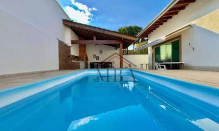 LOCAÇÃO ANUAL - Casa com 3 dormitórios para alugar, 175 m² por R$ 5.500/mês - Jardim Albamar - Guarujá/SP