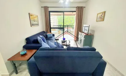 Locação anual - apartamento com 2 dormitórios para alugar, 110 m² por r$ 4.800/mês - praia das pitangueiras - guarujá/sp