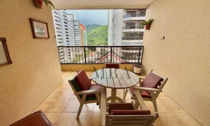 LOCAÇÃO ANUAL - Apartamento com 3 dormitórios para alugar, 113 m² por R$ 4.500/mês - Praia das Pitangueiras - Guarujá/SP