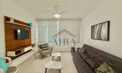 LOCAÇÃO ANUAL - Apartamento com 2 dormitórios para alugar, 85 m² por R$ 3.800/mês - Praia das Pitangueiras - Guarujá/SP