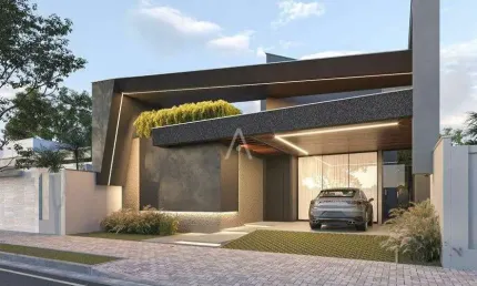 Casa alto padrão à venda, com 3 suítes e piscina, localizada no Tropical II, em Cascavel - Pr., por R$ 2.340.000,00
