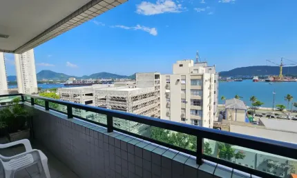 Apartamento à venda – ponta da praia - vista livre e sacada!